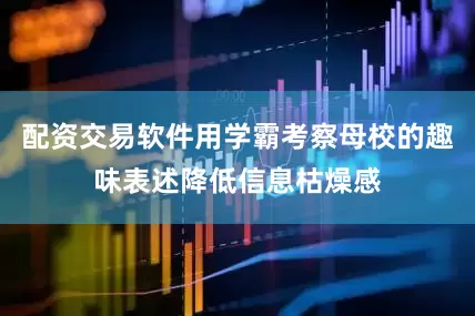 配资交易软件用学霸考察母校的趣味表述降低信息枯燥感